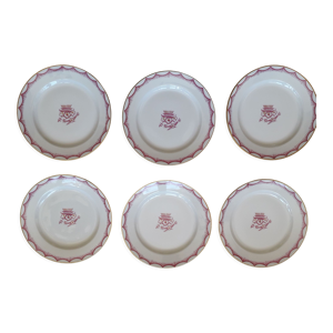 6 assiettes à dessert - limoges
