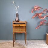Marquetry bedside table