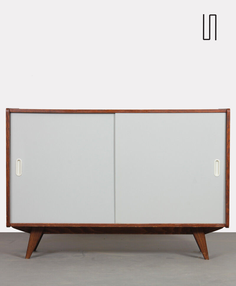 Vintage oak chest of drawers by Jiri Jiroutek, model U-452, 1960