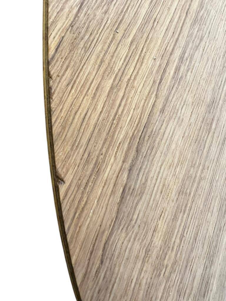 Retro oval wooden coffee table