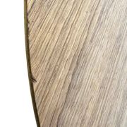 Table basse ovale rétro en bois