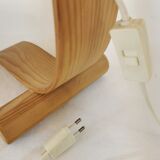 Wooden flower lamp