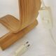 Lampe fleur en bois