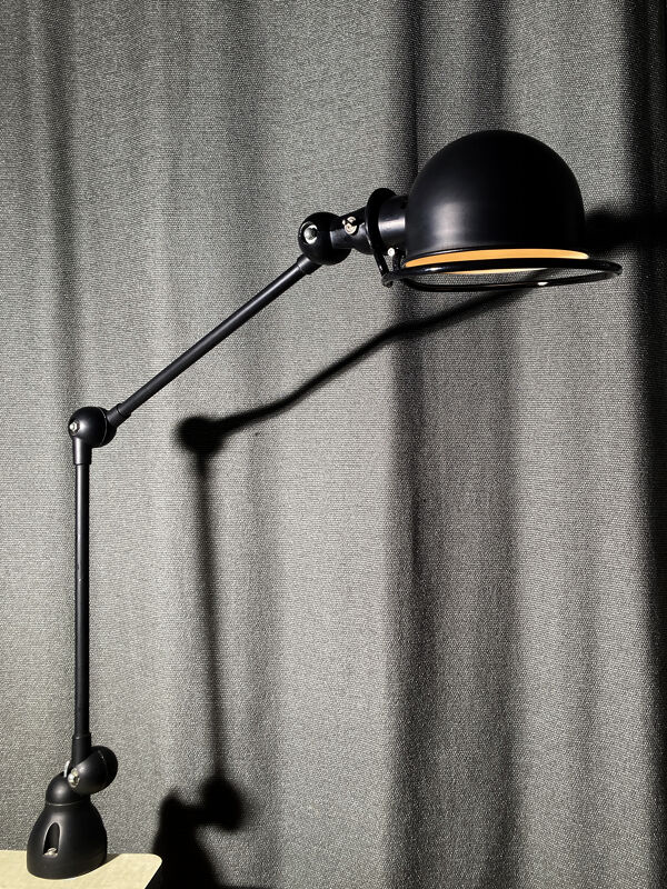Lampe Jielde deux bras noir satin originale 1960