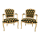 Paire de fauteuils cabriolet style Louis XV
