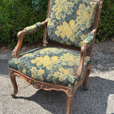 Regency armchair with plant tapestry