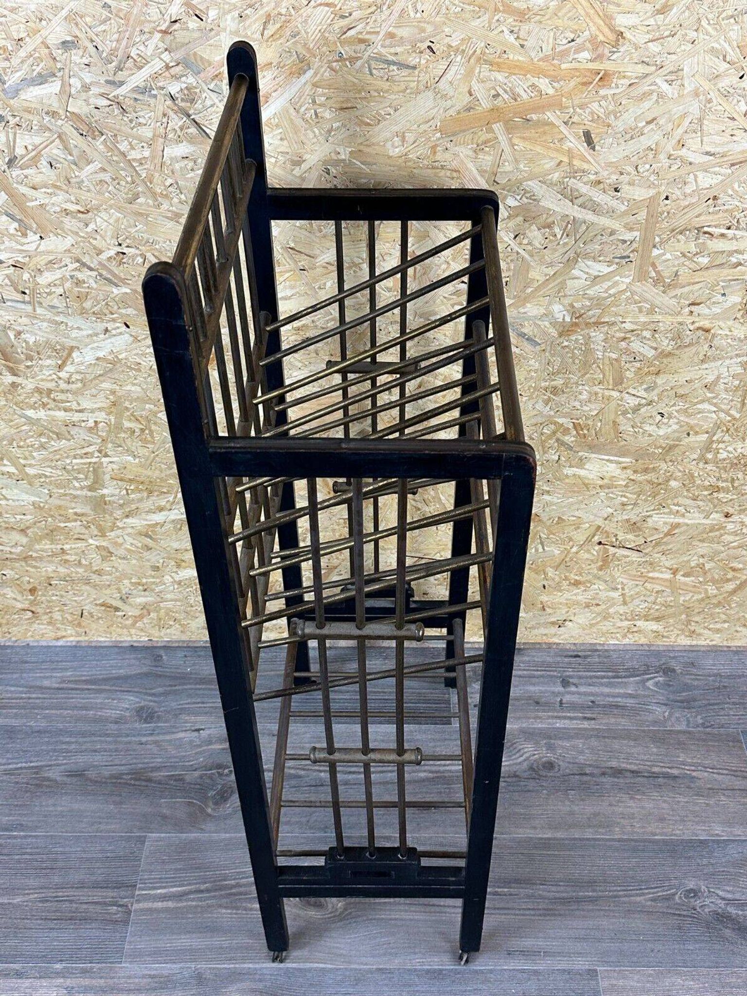Magazine rack from Wiener Werkstätte Austria made of mahogany & brass around 1900