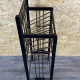Magazine rack from Wiener Werkstätte Austria made of mahogany & brass around 1900