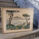 Lithograph by Yves Brayer "Bay of Naples" with certificate of authenticity.