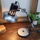 Lampe aluminor articulée, atelier, vintage