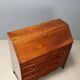 Antique drop-leaf cabinet in walnut with maple inlays, Italy, mid-18th century.