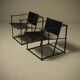 Set of 2 lounge chairs model FM60 by Radboud van Beekum for Pastoe 1980s