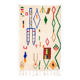 Azilal Moroccan Rug – Colorful Berber Symbols Wool Area Rug | 300x250