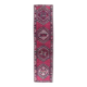 1970s Turkish Hand-Knotted Pink Runner Rug 83x347