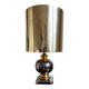 Table lamp in chrome and gold ceramic, 1970s