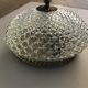 Ceiling lamp brass and glass 1950