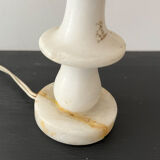 Pair of vintage albatre lamps