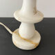 Paire de lampes en albatre vintage