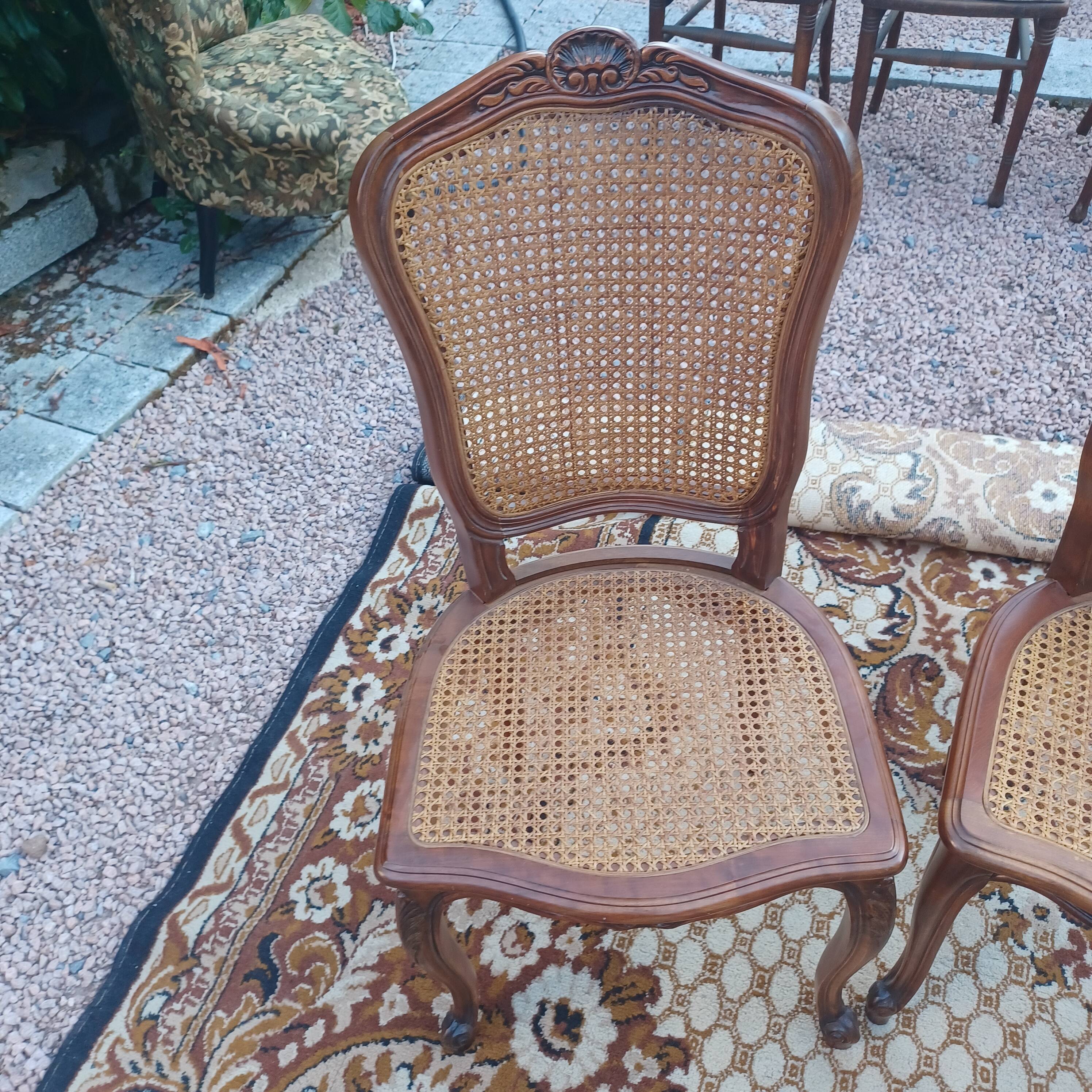 Caned chair