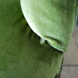 Chair padded green toad