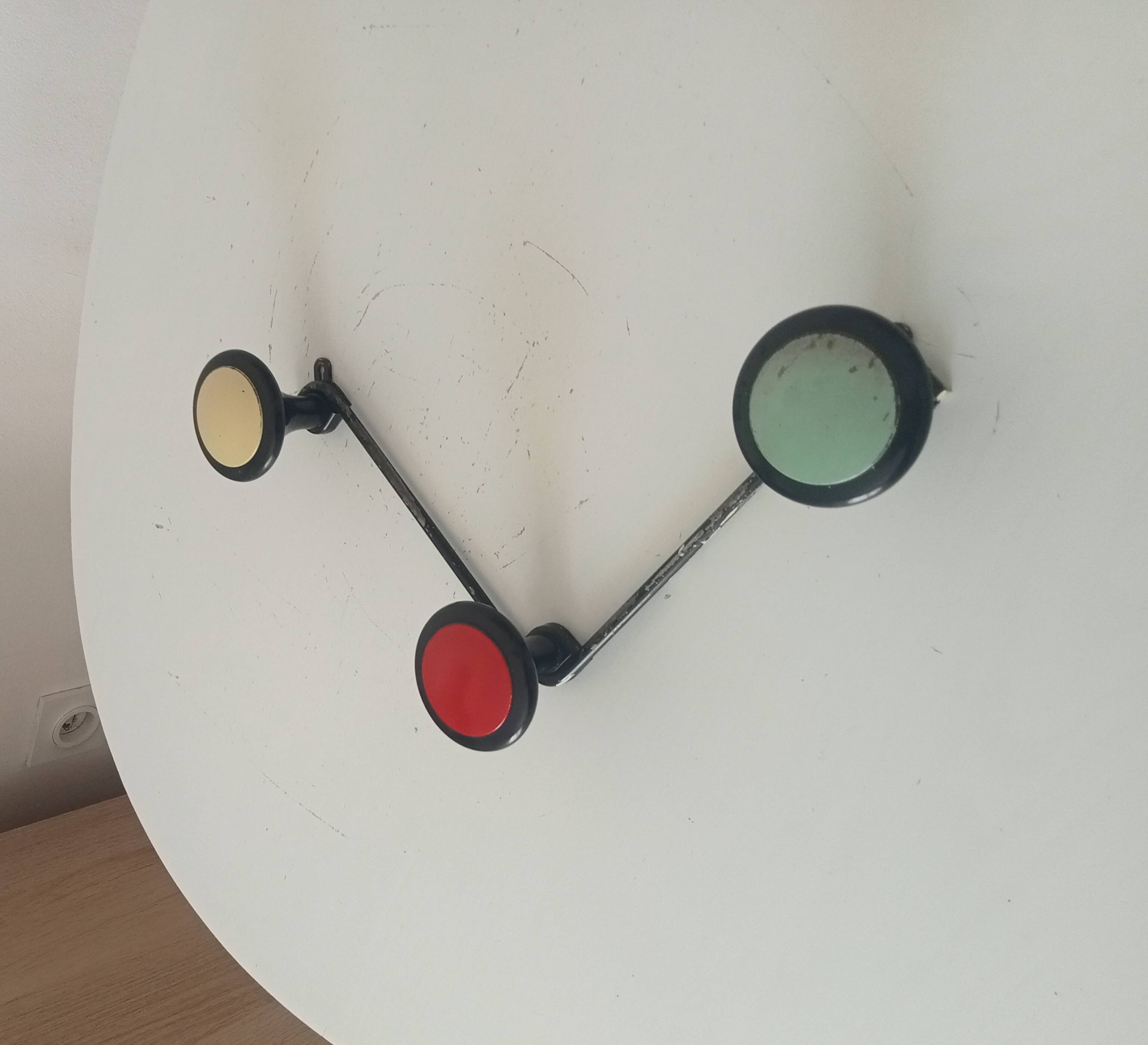 Vintage 1960s wall coat rack