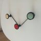 Vintage 1960s wall coat rack
