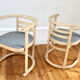 4 vintage Danish Bauhaus armchairs