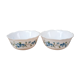 Duo of arcopal cups myosotis Veronica vintage patterns