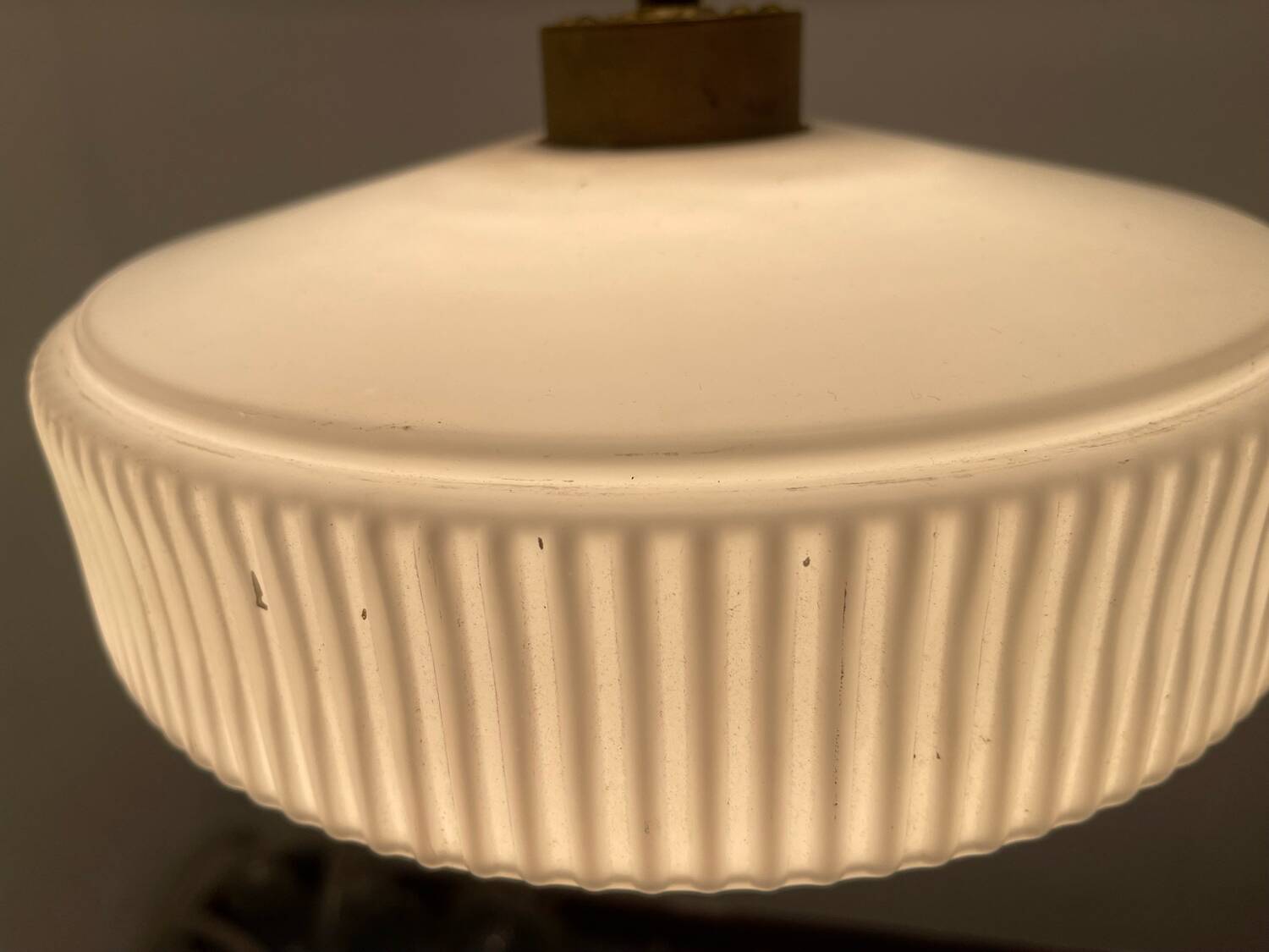 Opaline Glass Light Pendant 1950’s
