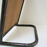Vintage patinated metal shoe mirror