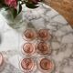 Arcoroc rose cup service 6