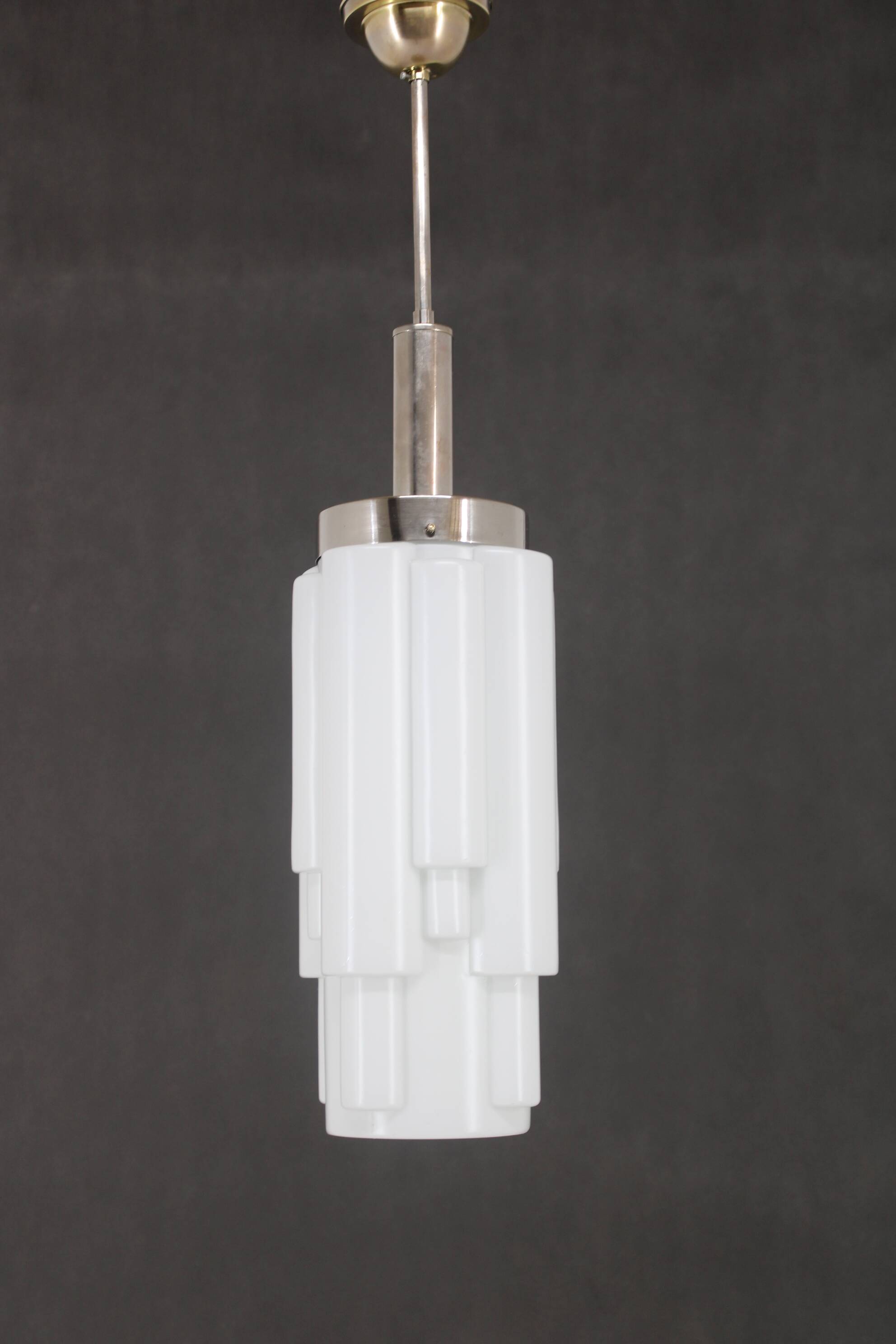 1930s Art Deco Chandelier, Czechoslovakia