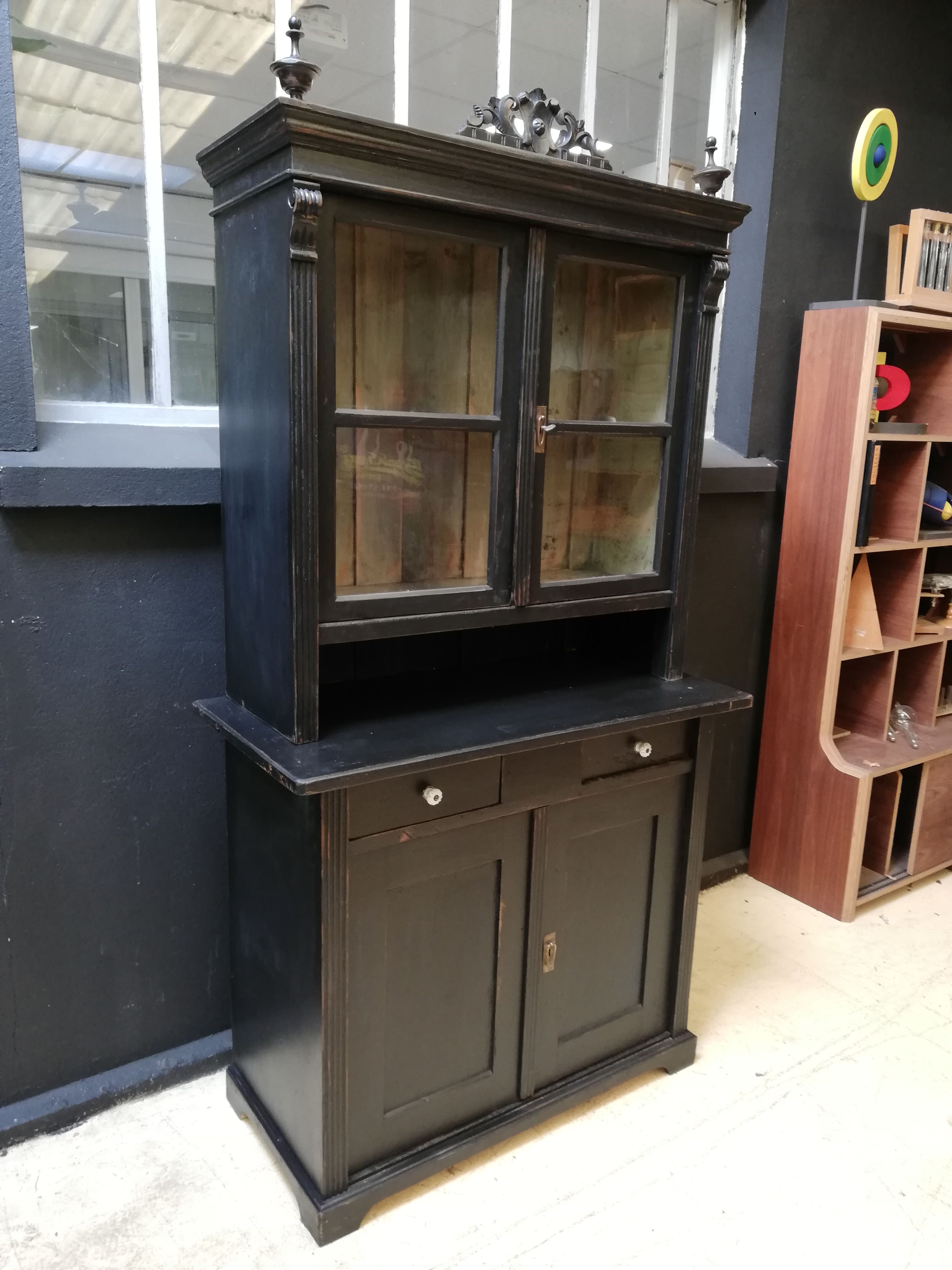 Parisian glazed buffet 2 bodies, vintage, art deco