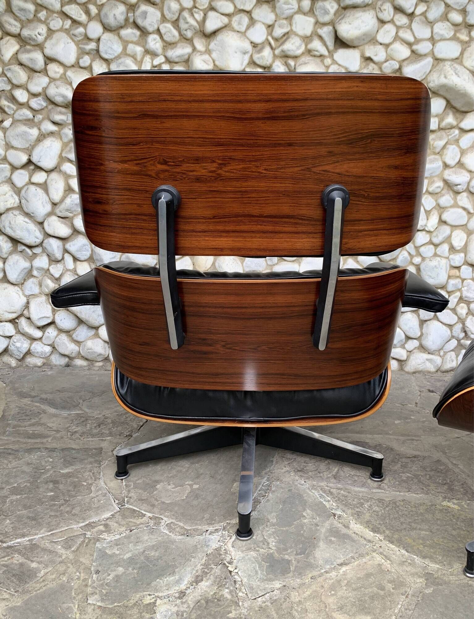 Fauteuil Lounge Herman Miller Charles & Ray Eames 1976 Palissandre Nv Cuir