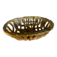 Corbeille / vide poche vintage en céramique tressée 19 / 25 cm