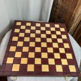 Wooden checkers game