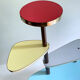 Table Desserte ètagère door vintage plant, 50s, blue gray Yellow Red