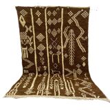 Tapis berbère coloré en noix fait main 260 X 160 CM