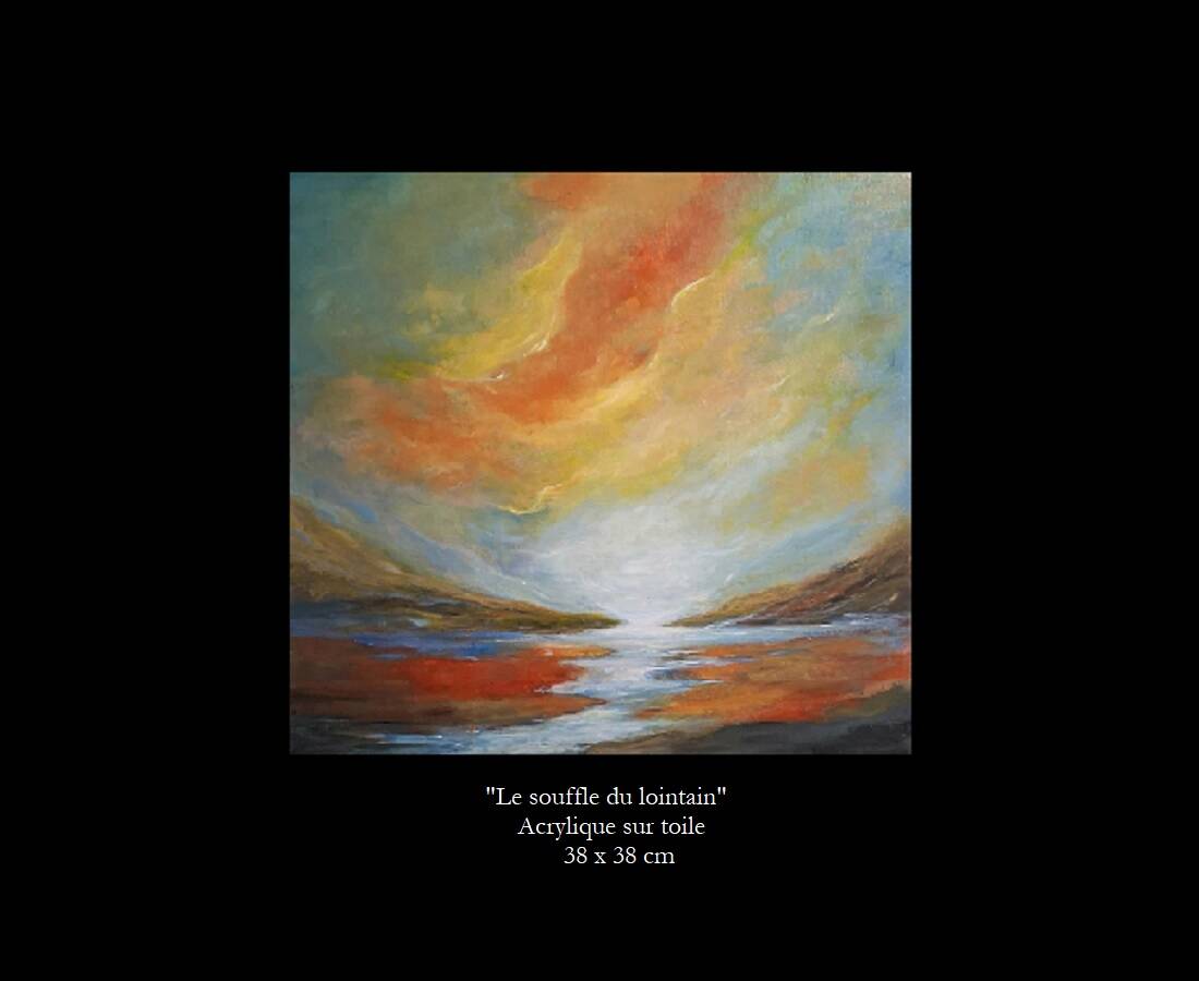 "The Breath of the Distant" original painting signed with its certificate.