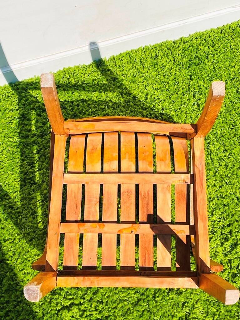 Vintage 60s wooden children's armchair
