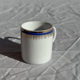 Set of 6 small espresso cups Germer Porcelain, made in Brazil.