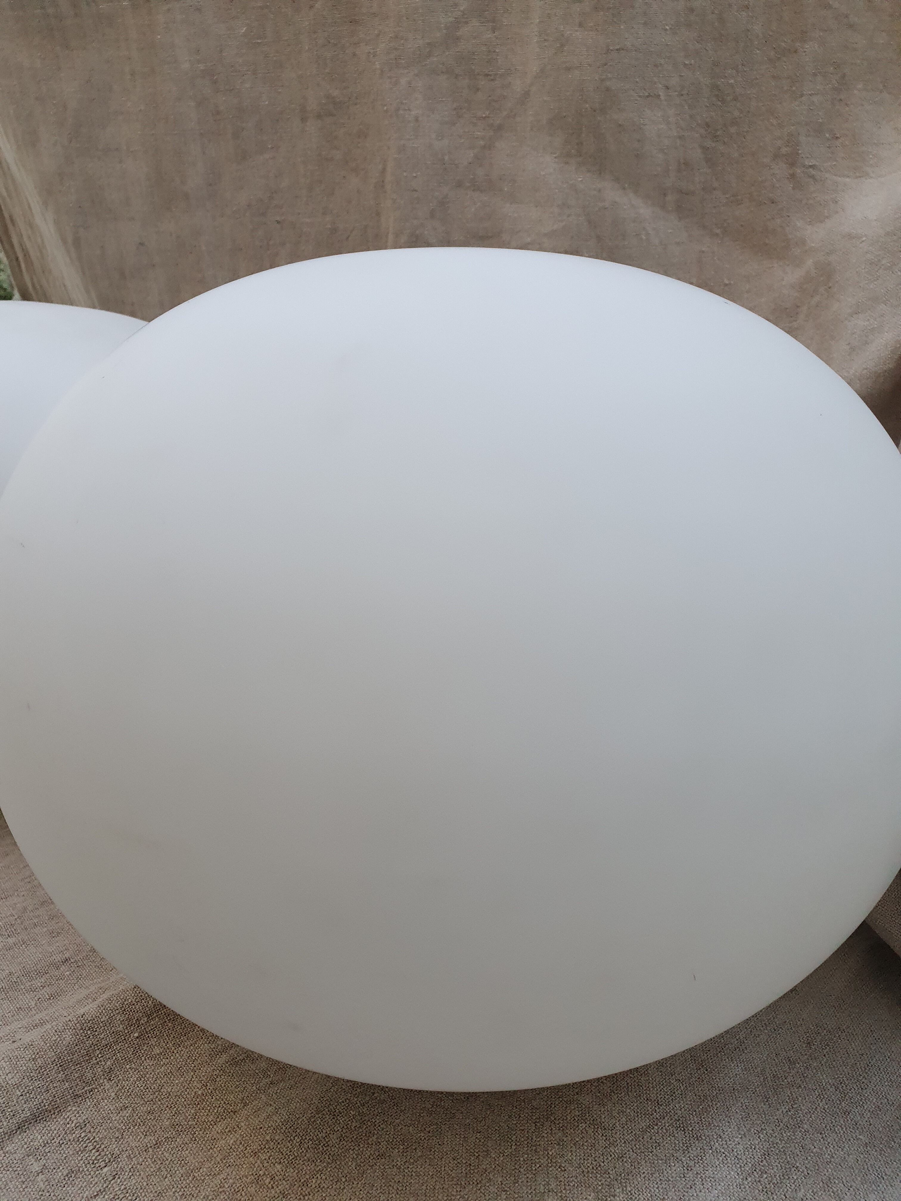 Pair of Jasper Morrison glass hangers for Flos