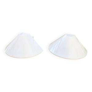 2 Appliques ½ lune métal