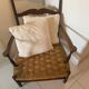 Provencal armchair fireplace corner