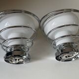 Pair of space age wall lights by Delmas from the 70s
