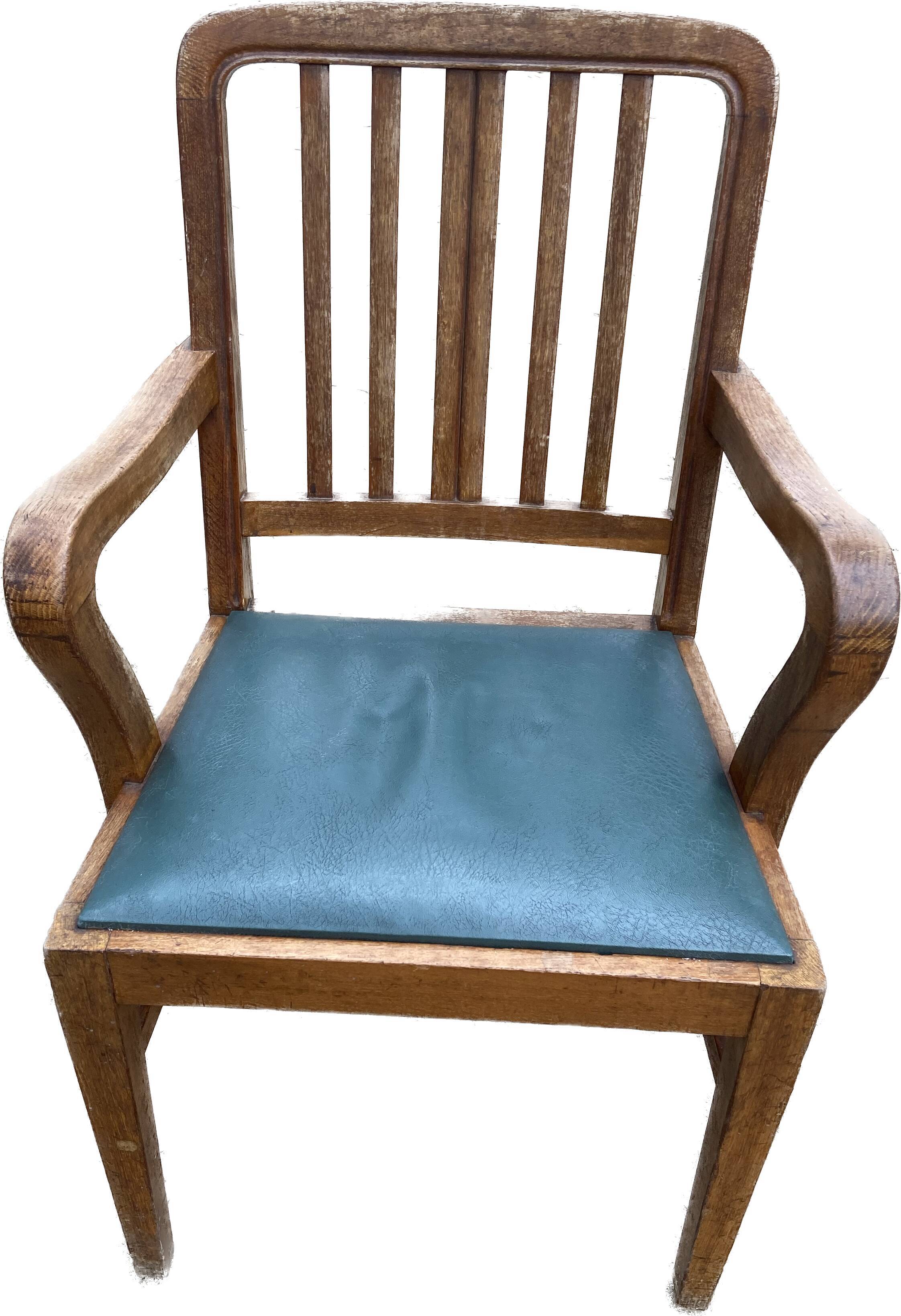 Antique wooden armchair