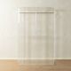 Acrylic wardrobe, 1980s, custom-made, transparent