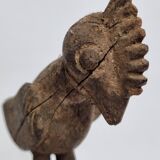 Lobi fetish bird in old wood Tribal sculpture from Burkina Faso 22 cm