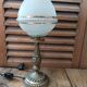 Bedside lamp sandblasted glass edging gilded art deco bronze gilded patinated dp 0423032