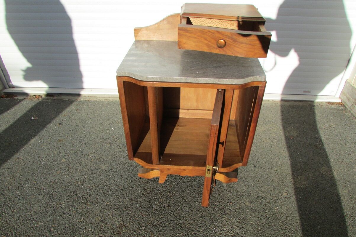 Bedside , nightstand, piece of Art Deco sofa , 1930s